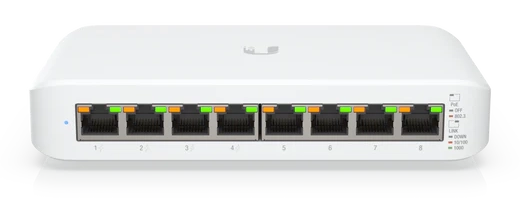 8-Port Gigabit PoE Switch UBIQUITI UniFi USW-LITE-8-POE